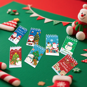 Christmas-Themed Spiral <b>Notebook</b> <b>Mini</b> Portable Diary For Students And Kids - Product Image 1