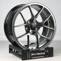 Jantes forgées BKU brossées pour Ford Mustang Shelby GT350 GT500 S650 S550 17 18 19 20 21 pouces 5x114.3 Jantes Muscle Car