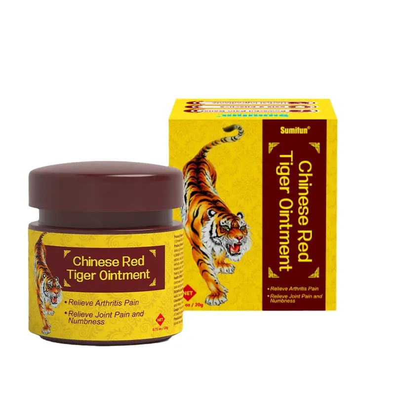 Yeso activador de circulación sanguínea de tigre rojo chino Amazon AliExpress crema de tigre transfronteriza Crema para aliviar el dolor de fiebre K20075