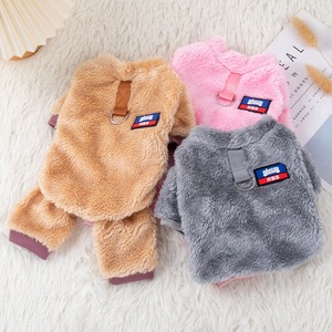 Fleece-lined dog <b>clothes</b> for autumn and winter, suitable for Teddy, Corgi, and small dogs, and warm <b>clothes</b> for <b>cats</b>. - Product Image 3
