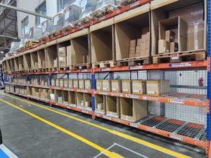 Gudang palet rak baja tergalvanis jala kawat pembagi rak penyimpanan dengan harga yang baik - Product Image 4