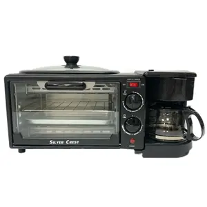 In Stock Silver Crest Electric Household Machine Breakfast Maker Machine With Toast Oven 3 In 1 Breakfast Makers