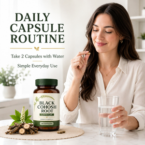 Cápsulas de Raíz de Cohosh Negro de 500 mg, Nuevo Estilo, Marca Privada, Suplemento Herbolario Natural para Adultos, Refuerzo Inmunológico, Antioxidante - Product Image 3