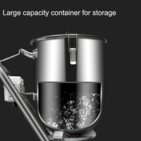 Mixeur Commercial Robuste en Acier Inoxydable 30L avec Moteur en Cuivre, Machine à Glace Pilée Haute Vitesse pour Fruits, Légumes et Plus Encore – Idéal pour Usines