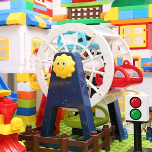 Jouet de construction éducatif de haute qualité, blocs de construction en plastique, thème des bâtiments célèbres, pour les enfants de 2 ans et plus, emballé dans une boîte - Product Image 3