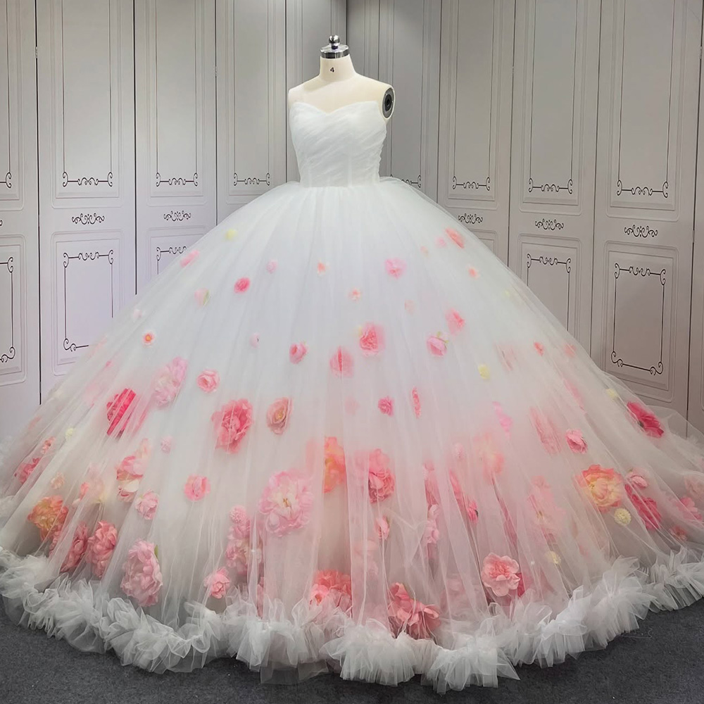 Buy Quinceanera Dresses White Pink Feathers Embellishment | Alibaba.com