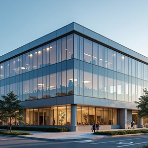 Estructura <span class=keywords><strong>de</strong></span> Acero Comercial, Edificio Prefabricado <span class=keywords><strong>de</strong></span> Acero <span class=keywords><strong>de</strong></span> Tres Pisos para Oficinas, Almacenes y Supermercados - Product Image 2