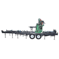 Scierie hydraulique automatique pour le travail du bois, scie à ruban électrique mobile diesel pour bois, machine industrielle