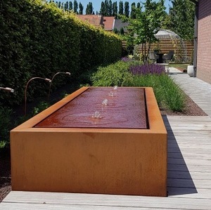 Fontaines et cascades artificielles en acier corten résistant aux intempéries, personnalisables, pour la décoration de jardin - Product Image 2