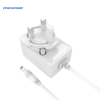 Adaptateur secteur blanc interchangeable 5V-24V 0.5A-3A 12W pour ordinateur portable, prises US EU UK AU PSE SAA KC BIS Indien