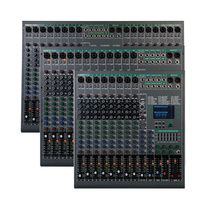 GMC-MX18 Console de Mixage DJ Professionnelle 99 Effets DSP Interface Audio USB 18 Canaux