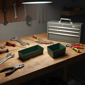 Small Parts Tray Green 5.1x9.2x7.9 Cm For <b>Tool</b> <b>Storage</b> - Product Image 3