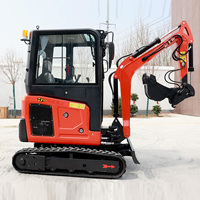Mini-excavatrice CT10GB de 0,89 tonne avec moteur à essence BRIGGS de 8,8 kW, profondeur de creusement de 1520 mm, faible niveau sonore pour une utilisation en jardin et en ferme