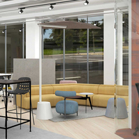 Ensemble de canapés de réception sectionnels pour hôtel restaurant de luxe Mobilier commercial canapé moderne en tissu canapé de bureau