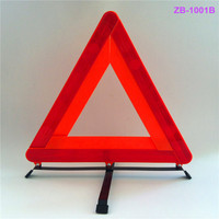 Plaque de base en forme de croix, Triangle de signalisation d'urgence routière pour le marché mondial, Triangles réfléchissants avec poignée pour situations d'urgence routière