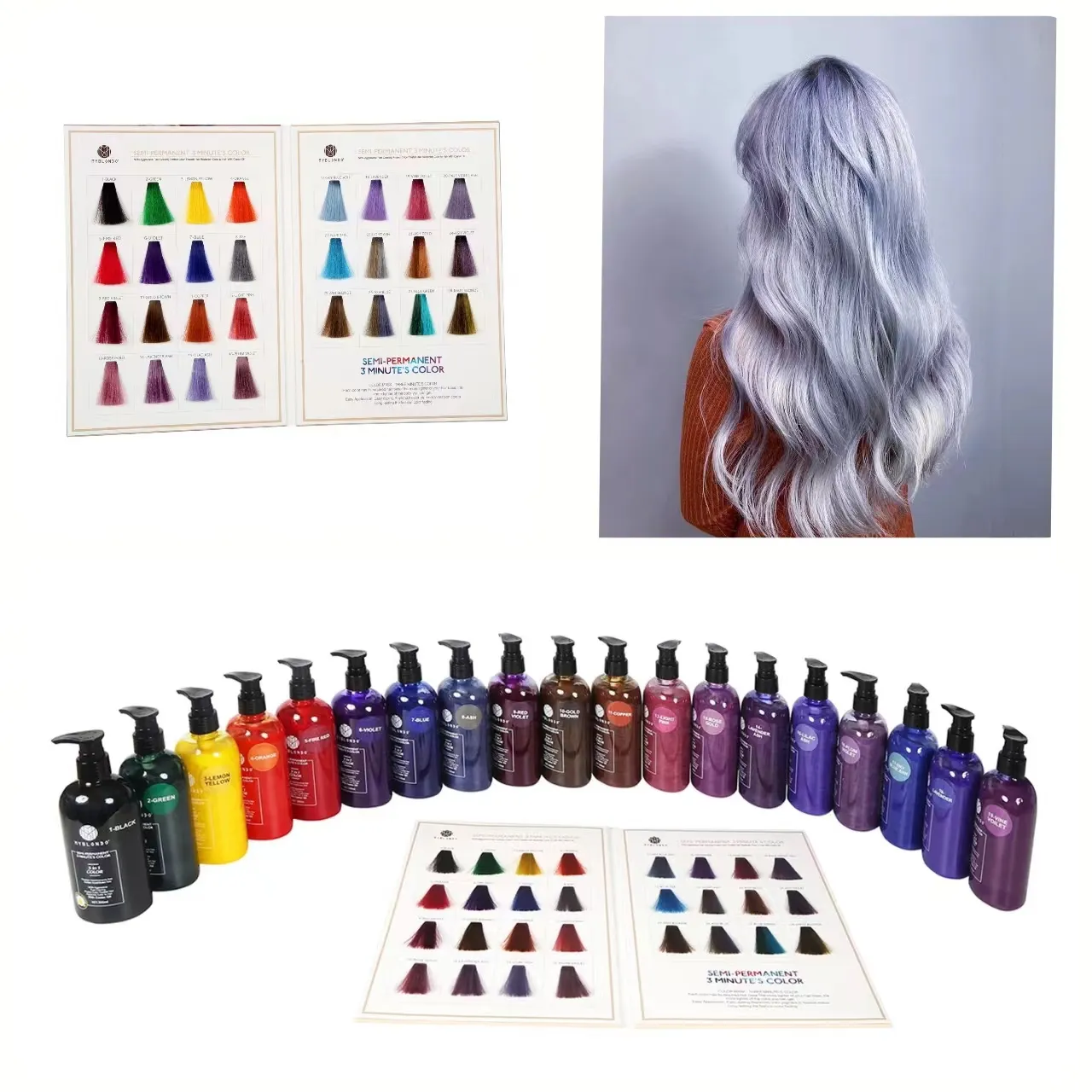 28 colori colore colorante per capelli 3 minuti colorante veloce a base di olio per proteggere i capelli nero/marrone/blu