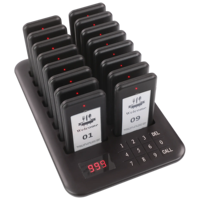 Système d'appel sans fil pour restaurant, café, bar, restauration rapide, avec 16 pagers pour appeler les clients et récupérer les commandes