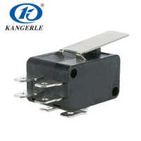 Micro-interrupteur à lame SPDT en plastique, 2 broches, petit interrupteur de fin de course industriel IP41 250V AC 16A -25°C à 125°C