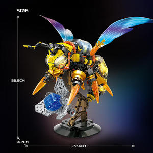 <b>Plastic</b> Building <b>Blocks</b> 716101 Mechanical Bee Assembled Model Compatible with for Boys Toys - Product Image 3