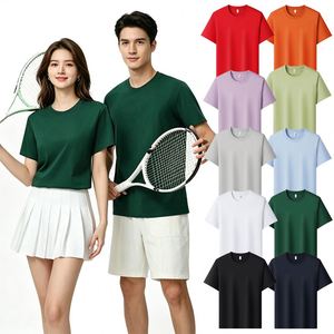 เสื้อยืดผู้ชายผ้าโพลีเอสเตอร์คอตตอนไลโอเซลล์พิมพ์ลายคุณภาพสูง ระบายอากาศได้ดี เหมาะสำหรับออกกำลังกาย วิ่ง และใส่ได้ทั้งชายและหญิง - Product Image 1