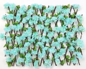 Décorations murales de plantes rurales simulées, clôtures, fleurs artificielles, clôtures de cerisier, clôtures rétractables, revêtements de balcon - Product Image 2