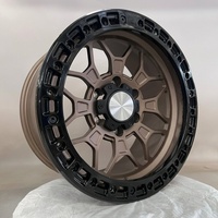 S3-00001 17-22 Jantes de voiture forgées en aluminium, design à disque profond en maille bronze mat personnalisé, norme DOT, pour Jeep Wrangler