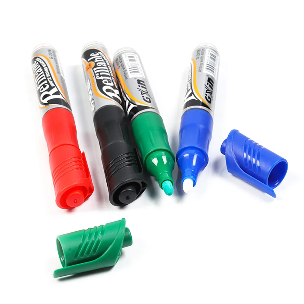 GXIN G-201B High Quality Valve System Custom Refill Ink Whiteboard Marker Dry Erase Non-Toxic Board Pens