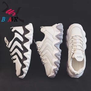 Autumn/Spring/Winter Leisure Breathable Walking Shoes All-match Trend <b>Net</b> Red Sports Platform Shoes Men - Product Image 3