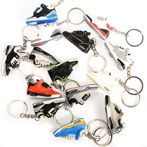 Оптовая продажа, в наличии, брелок для ключей для спортивной обуви, тенниса, баскетбола, пены, обуви, 3d-кроссовок, мини-обуви, брелок с мини-коробкой