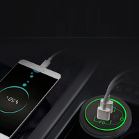 Chargeur USB C double port PD 45W avec interrupteur pour voiture, bateau, marine, VTT, bus, camion, moto 12V/24V