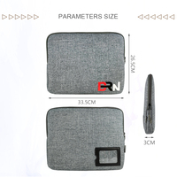 Léger Portable transporter Mobile ordinateur sac ordinateur portable Phablet tablette ordinateur portable emballage étui à fermeture éclair stockage facile pour voyage d'affaires