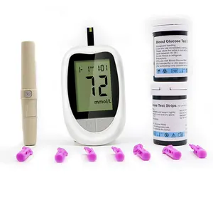 Diabetic Blood Glucose Meter Medical Device CE with 50 pcses strips