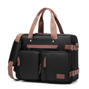 Tianhao – porte-documents de voyage d'affaires pour hommes, sac à dos pour ordinateur portable de 15 pouces, sac à bandoulière pour voyage de loisirs, toile de couleur unie - Product Image 2