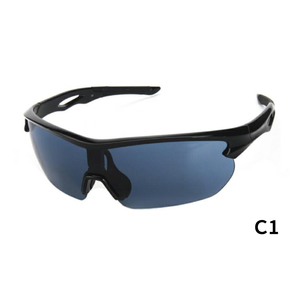 Lunettes de sport anti-lumière bleue UV400 à <span class=keywords><strong>changement</strong></span> de couleur, monture demi-cerclée TR90, pare-vent, plaquettes de nez réglables, personnalisables avec logo OEM - Product Image 3