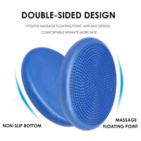 Coussin d'équilibre en PVC rempli d'air Disque de massage pour l'entraînement Fitness Yoga Tapis d'exercice portable