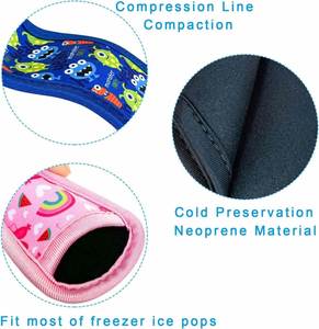 Soportes Reutilizables Personalizados para Paletas de Hielo, Bolsas para Paletas, Fundas Anticongelantes para Paletas de Hielo, Estilo Tiburón - Product Image 3