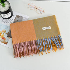 Automne laine Plaid automne nouveau chaud avec glands châle <span class=keywords><strong>Pashmina</strong></span> <span class=keywords><strong>écharpe</strong></span>s d'hiver pour les femmes élégantes - Product Image 5