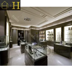 Modern Jewellery Showroom Furniture Decoration Used Glass Watch Shop Counter Design Jewelry Store Display Showcase