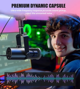 Vlog Live Gamer Microfono Condensador Sound Card Condenser Studio Recording <b>Microphone</b> Podcast Gaming - Product Image 4