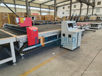 Machine de découpe et de brisage de verre CNC Eworld à double poste de travail entièrement automatique et à haut rendement