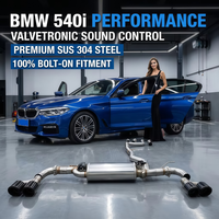 Silencieux d'échappement Valvetronic pour BMW 540i 540 G30 G38 530i 3.0T B58 en acier inoxydable avec télécommande