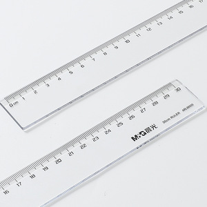 M&G Ruler 30cm Transparent Plastic Office Student Measuring Tool ARL96005 - Product Image 2
