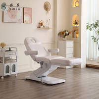Table de massage électrique pliable et réglable en hauteur ShiLu, en cuir PU, pour salon de beauté moderne, hôtel, barbier, chiropratique, spa, soins du visage