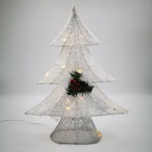 Светодиодная белая сетка с теплым светом, 30 л, Рождественская елка, ветка сосны, красные фрукты для церкви