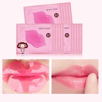 OEM Style Coréen Rose Gel Collagène Lèvres Masque Cristal Lèvres Coussinets Voyage Hydratant Anti-Rides Anti-Âge Entreprises Hydrate Visage