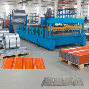 Color Coated <b>Sheet</b> Trapezoidal Roof <b>Sheet</b> Machines IBR Roof Panel Roll Former Roofing <b>Sheet</b> Roll Forming Making Machinery - Product Image 1