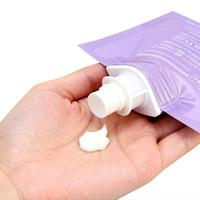 Sachets en plastique personnalisés pour échantillons de lotion pour le corps, recharge, bec verseur, pochettes liquides, sacs de voyage portables pour crème pour les mains