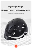 Casque de sécurité équestre respirant, durable, résistant aux chocs, en ABS, réglable, unisexe, pour adultes, demi-casque, utilisation toute saison