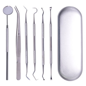 Profesional de acero inoxidable 6pcs herramientas Dental Cuidado Oral higiene Kit de cálculo de placa removedor juego - Product Image 2
