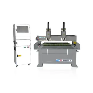 2,4,6,8 head cnc router machine for relief and line carving and cutting solid board, particle, mdf, osb, plywood panel work